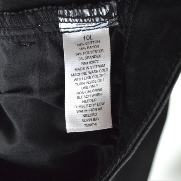 A New Approach a.n.a. Black Stretchy Mid-Rise Jeggings, Size 10L - Picture 5 of 8